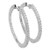 Madri: requintados brincos de argola de diamante .5.50CT Diamantes brilhantes redondos