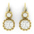Isabella: Cushion Cut Diamond Leverback Earrings .Exquisite Drop Design