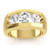 luxury men's diamond ring, 3 stone diamond ring for men, VS1 clarity diamond ring, F color diamond jewelry, investment-grade diamond ring, fine men's jewelry, natural earth-mined diamonds, 2 carat diamond ring, bespoke men's ring, 14K yellow gold diamond ring, sophisticated diamond jewelry, collector's edition men's ring, high jewelry for men, prestigious diamond statement ring, executive men's diamond band