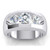 luxury men's diamond ring, 3 stone diamond ring for men, VS1 clarity diamond ring, F color diamond jewelry, investment-grade diamond ring, fine men's jewelry, natural earth-mined diamonds, 2 carat diamond ring, bespoke men's ring, 14K yellow gold diamond ring, sophisticated diamond jewelry, collector's edition men's ring, high jewelry for men, prestigious diamond statement ring, executive men's diamond band