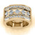 Constantine: Majestic Men's Diamond Band With Rope Wave Design .3.75ct Five
