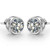 Victoria: Exquisite Solitaire Diamond Stud Earrings .2ct Round Brilliant Diamond