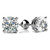 Isabella: Exquisite Diamond Stud Earrings .2ct Round Brilliant Diamonds