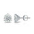 Victoria: Exquisite Diamond Stud Earrings .2.5ct Round Brilliant Diamonds