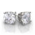 Isabella: Exquisite Solitaire Diamond Stud Earrings .2.70ct Round Brilliant Diamonds