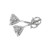 Madrid: Exquisite Martini .Style Diamond Stud Earrings