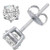 Madrid: Prong .Set Diamond Stud Earrings