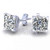 Victoria: Princess Cut Diamond Stud Earrings .1.5ct Natural Diamonds