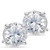 Isabella: Exquisite Women's Diamond Stud Earrings .3.20ct Round Cut Diamonds