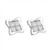 Victoria: Exquisite Princess Cut Diamond Stud Earrings .2.40ct Total Weight