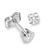 Madrid: Exquisite Solitaire Diamond Stud Earrings .1.45ct Round Diamond