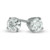 Madrid: Exquisite Solitaire Diamond Stud Earrings .1.00ct Round Brilliant Diamonds