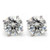 Madrid: Exquisite Diamond Stud Earrings .3.75ct Total Round Diamonds
