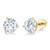 Isabella: Exquisite Diamond Stud Earrings .3.30ct Natural Round Diamonds