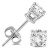 Isabella: Exquisite Diamond Stud Earrings .3.50ct Total Round Cut Diamonds