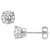 Isabella: Exquisite Diamond Stud Earrings .3.80ct Round Cut Diamonds