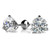 Florence: Exquisite Solitaire Diamond Stud Earrings .1.70ct Round Brilliant Diamonds