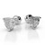 Isabella: Exquisite Heart .Shaped Diamond Stud Earrings