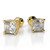 Vienna: Asscher Cut Diamond Stud Earrings .3.50ct Total