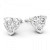 Isabella: Heart .Cut Diamond Stud Earrings