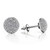 Isabella: Pave .Set Diamond Stud Earrings