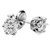 Vienna: Exquisite Diamond Stud Earrings .2.50ct Round Brilliant Diamonds