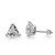 Isabella: Exquisite Lady's Stud Earrings With Triangle .Cut Diamonds