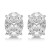 Isabella: Exquisite Oval Diamond Stud Earrings .4ct Natural Diamond