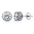 Rome: Exquisite Diamond Stud Earrings .3.00ct Round Brilliant Diamonds