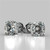 Victoria: Exquisite Solitaire Diamond Stud Earrings .2ct Cushion Cut Diamond