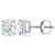 Isabella: Exquisite Cushion Cut Diamond Studs .2.50ct Total Weight