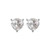 Diana: Exquisite Heart Diamond Stud Earrings .2.00ct Genuine Heart