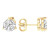 Victoria: Statement Diamond Stud Earrings .4.00ct Total Round Diamonds