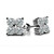 Vienna: Luxury Diamond Stud Earrings .4.00ct Round Brilliant Diamonds