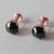 Orion: Statement Stud Earrings .5ct Cushion Cut Black Diamonds