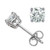 Vienna: Elegant Diamond Stud Earrings .2.00ct Round Natural Diamonds