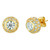Augustus: Magnificent Diamond Stud Earrings .3.00ct Round Brilliant Diamonds
