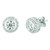 Augustus: Exquisite Diamond Stud Earrings .3.00ct Round Brilliant Diamonds
