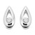 Madrid: Exquisite Teardrop Diamond Stud Earrings .2ct Round Natural Diamonds