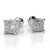 Vienna: Radiant Cut Diamond Stud Earrings .4.00ct Total Weight