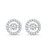 Isabella: Exquisite Diamond Halo Studs .2.34ct Brilliant Cut Diamonds