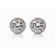 Vienna: Diamond Halo Stud Earrings .2.80ct Round Diamonds