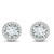 Isabella: Diamond Halo Stud Earrings .2.70ct Round Cut Diamonds