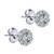 Vienna: Exquisite Halo Diamond Studs .2.50ct Total Weight