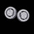 Victoria: Exquisite Halo Diamond Studs .2.42ct Total Round Brilliant Diamonds