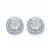 Paris: Exquisite Diamond Halo Stud Earrings .5.60ct Round Cut Diamonds