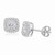 Madrid: Exquisite Halo Diamond Stud Earrings .2.90ct Round Brilliant Diamonds