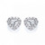 Vienna: Exquisite Diamond Halo Stud Earrings .4.20ct Heart & Round Diamonds Vienna: Exquisite Diamond Halo Stud Earrings .4.20ct Heart & Round Diamonds