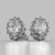 Madrid: Exquisite Diamond Halo Studs .4.25ct Oval & Round Diamonds