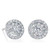 Madrid: Exquisite Halo Diamond Studs .1.86ct Round Brilliant Diamonds